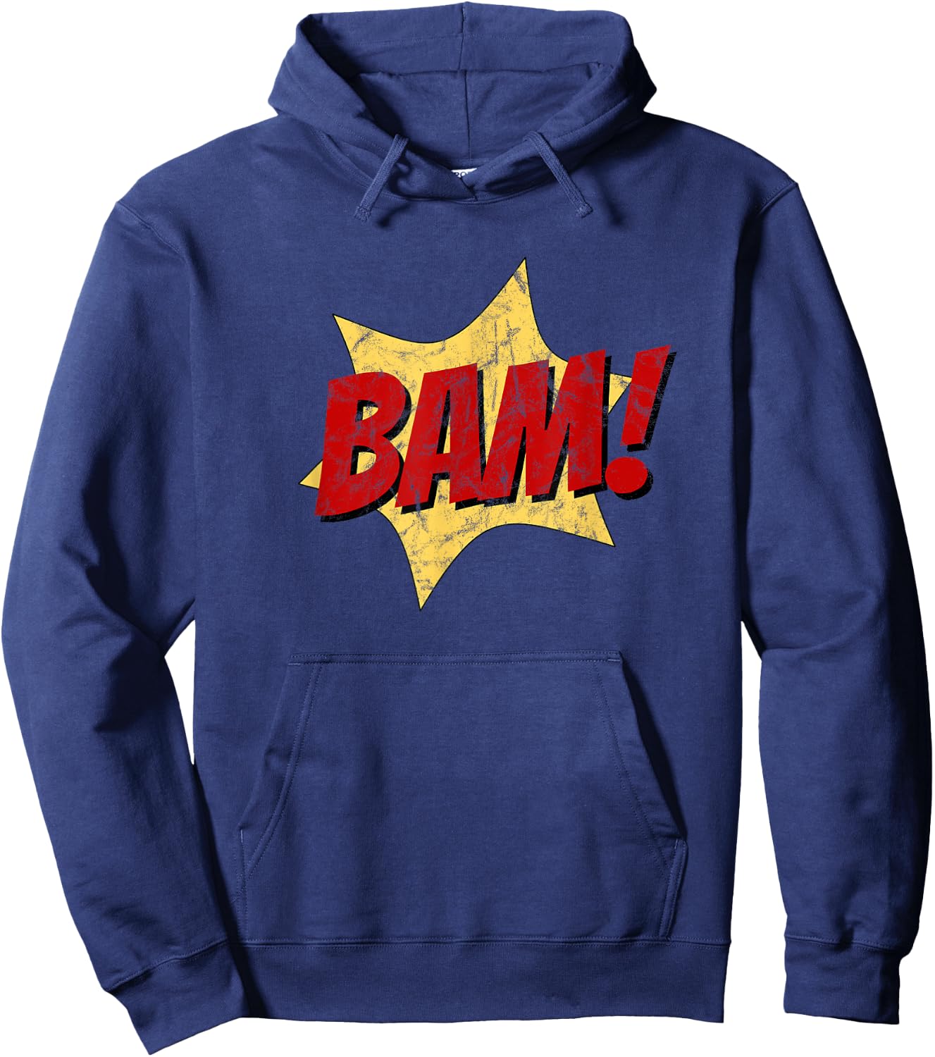 Bam! Funny Comic Sound Retro Pop Art Hoodie - Hoodie | Navy
