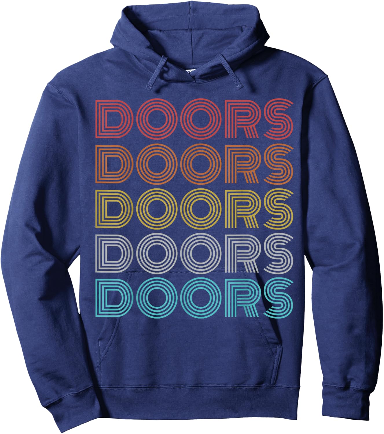 Retro Vintage Doors Hoodie - Hoodie | Navy