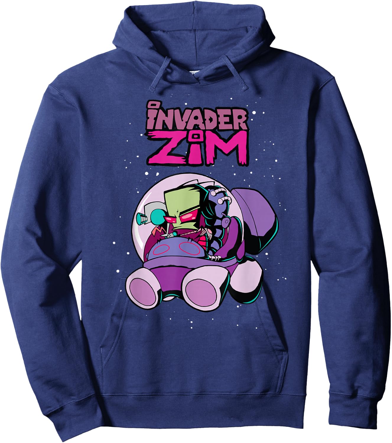 Invader Zim Rocket Ship Hoodie - Hoodie | Navy