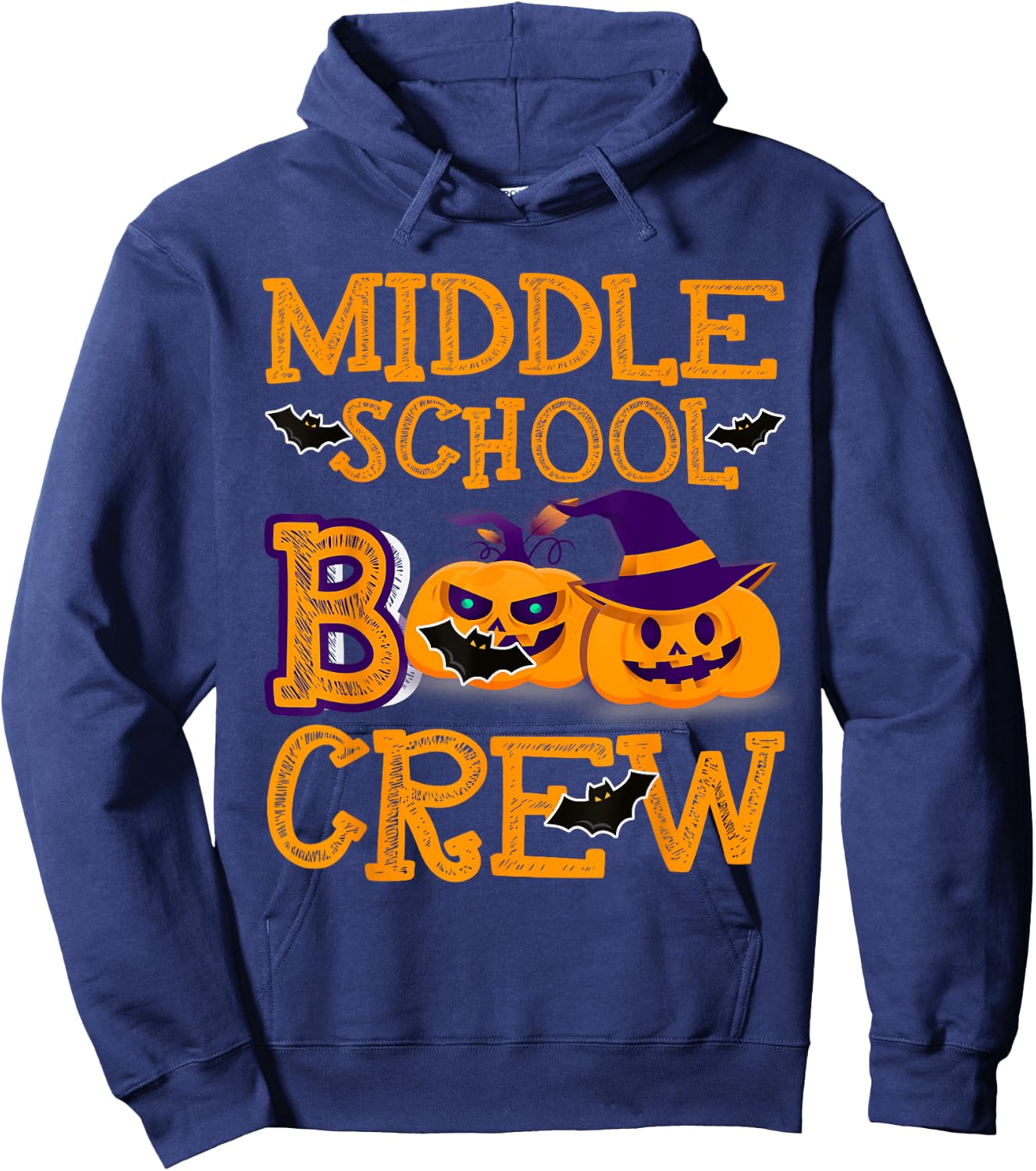 Middle School Boo Crew Halloween Costume Hoodie - Hoodie | Navy