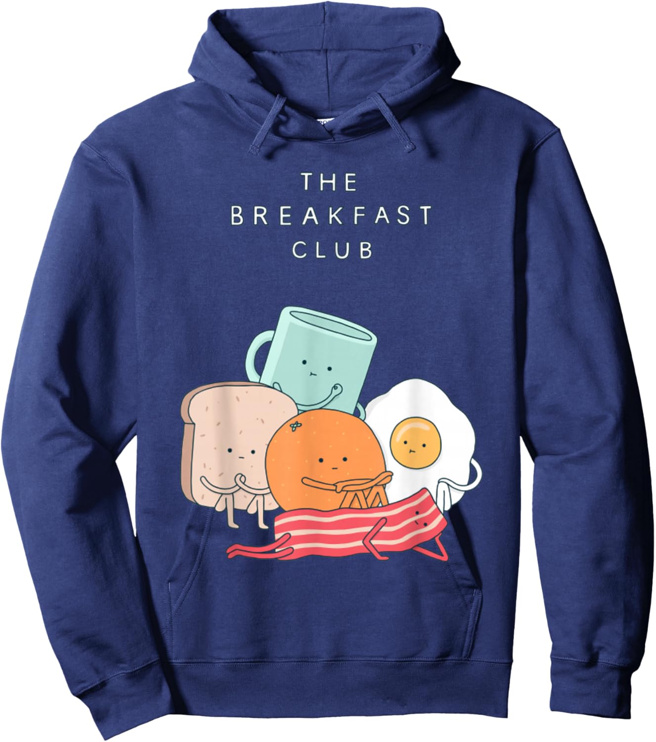 Breakfast Club, Funny Breakfast Funny Hoodie - Hoodie | Navy