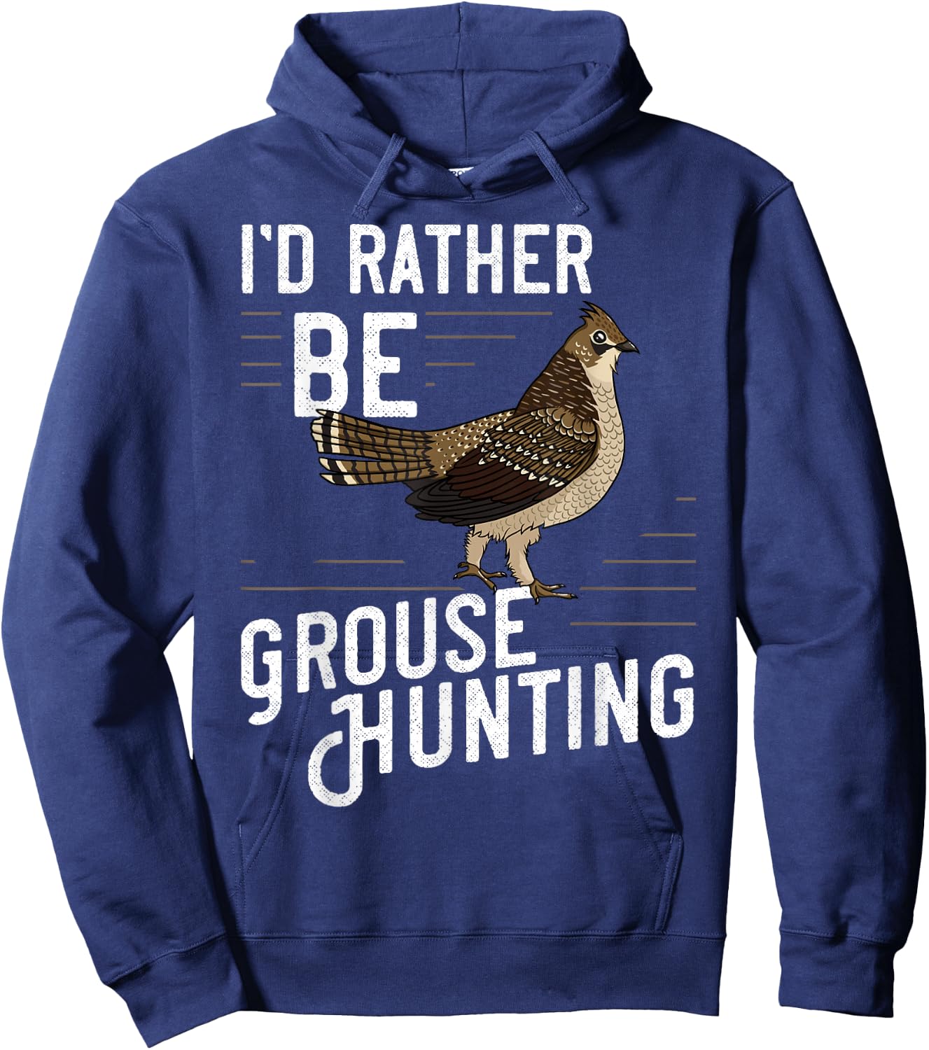 Ruffed Grouse Bird Gift Hunting Spruce Grouse Hoodie - Hoodie | Navy