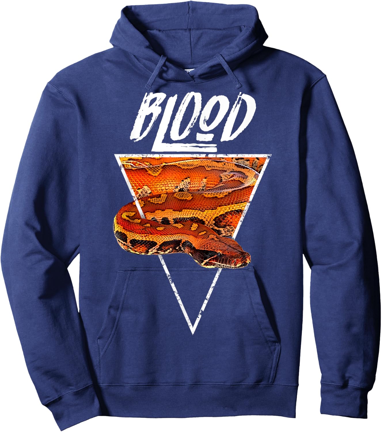 Blood Python Snake Keeper Geometric Hoodie - Hoodie | Navy