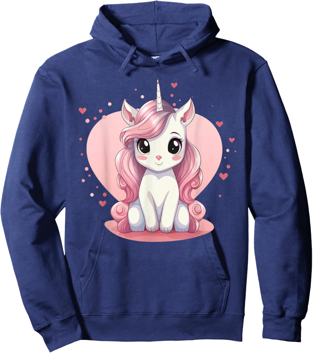 Cute Unicorn I Kids Unicorn Hoodie - Hoodie | Navy