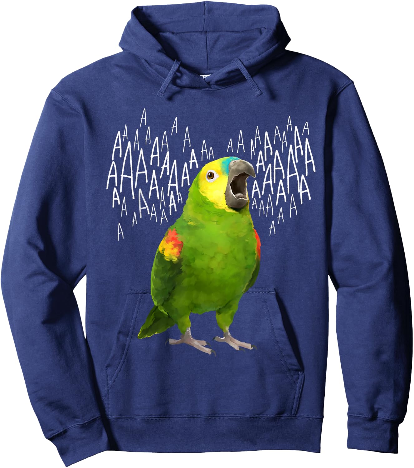 Screaming Amazon Parrot Hoodie - Hoodie | Navy