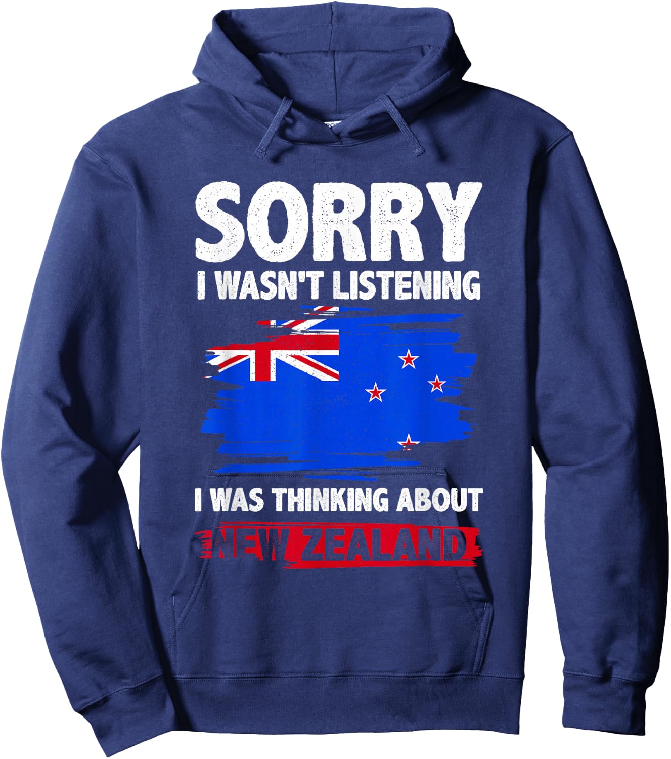 New Zealand Map Flag Kiwi Hoodie - Hoodie | Navy