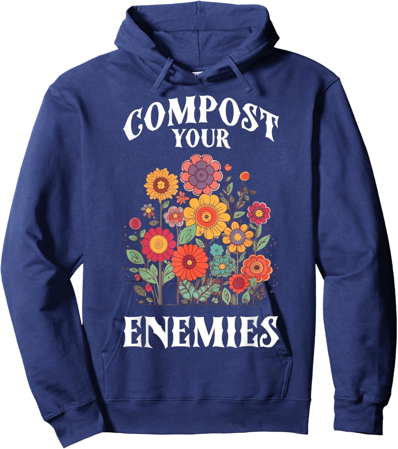 Compost Your Enemies Hoodie - Hoodie | Navy