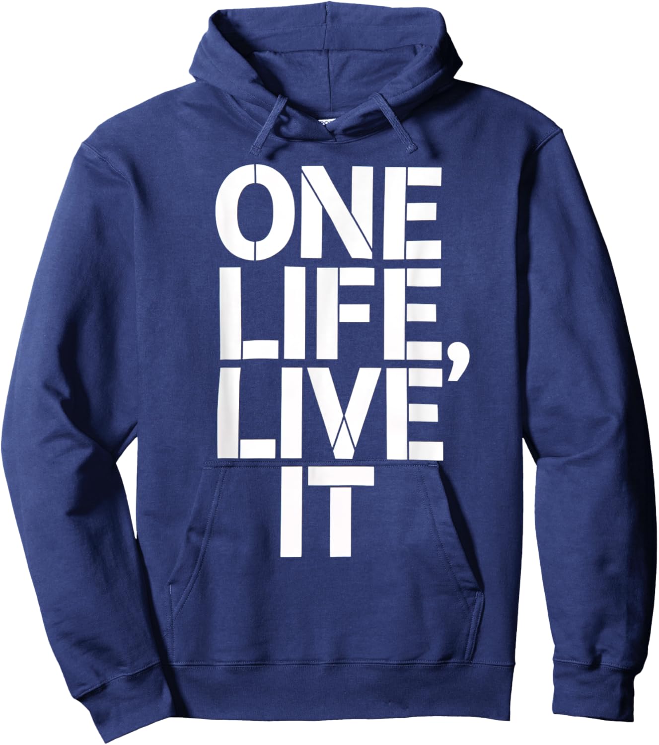 One Life Women Live It Motivation Men Kids Hoodie - Hoodie | Navy