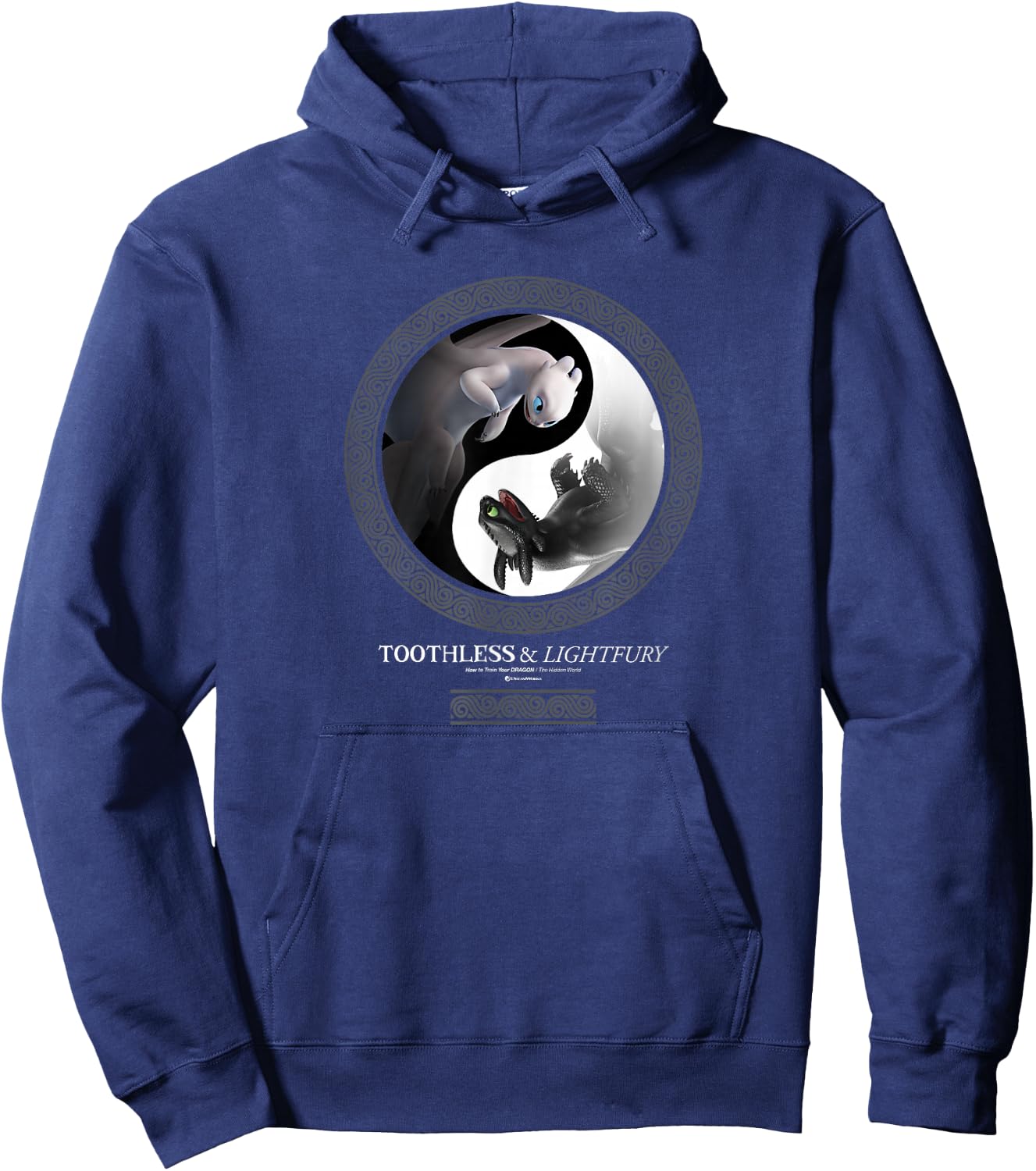How to Train Your Dragon 3 Yin Yang Dragon Hoodie - Hoodie | Navy