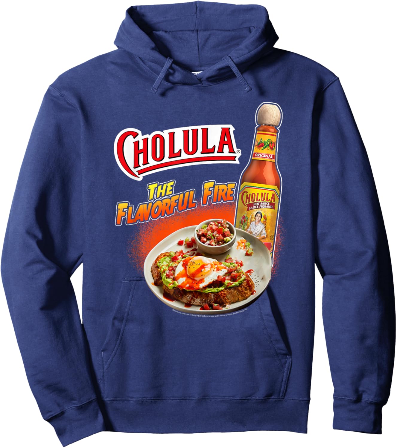 Cholula The Flavorful Life Hot Sauce Hoodie - Hoodie | Navy