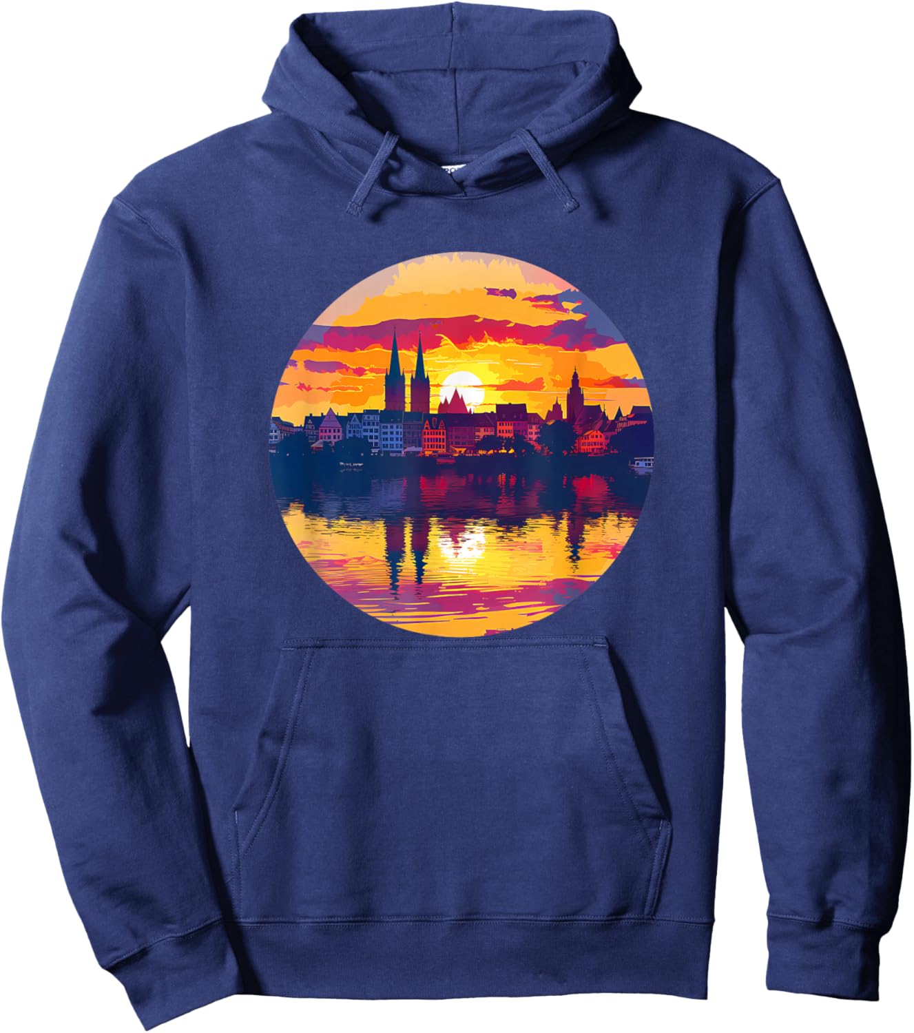 Tübingen Skyline Hoodie - Hoodie | Navy