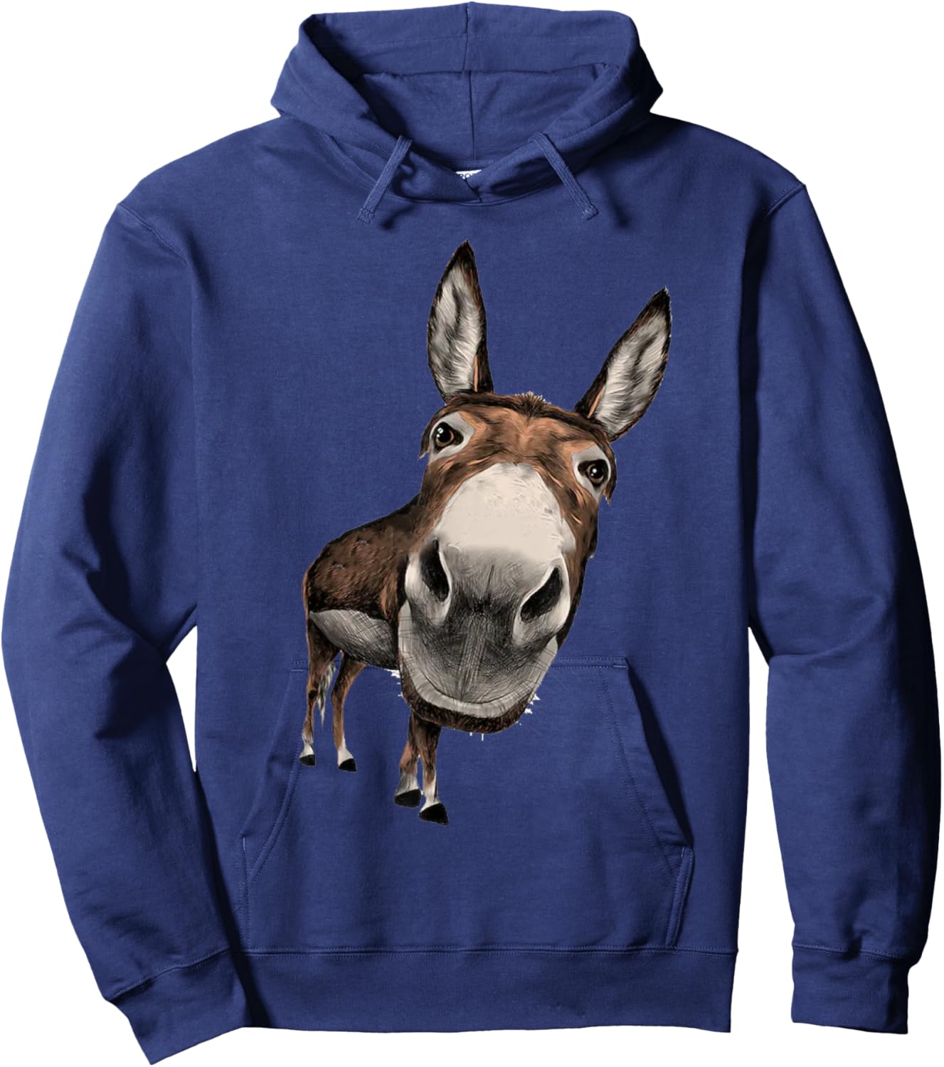 Funny Donkey Donkey Face Curious Donkey Hoodie - Hoodie | Navy
