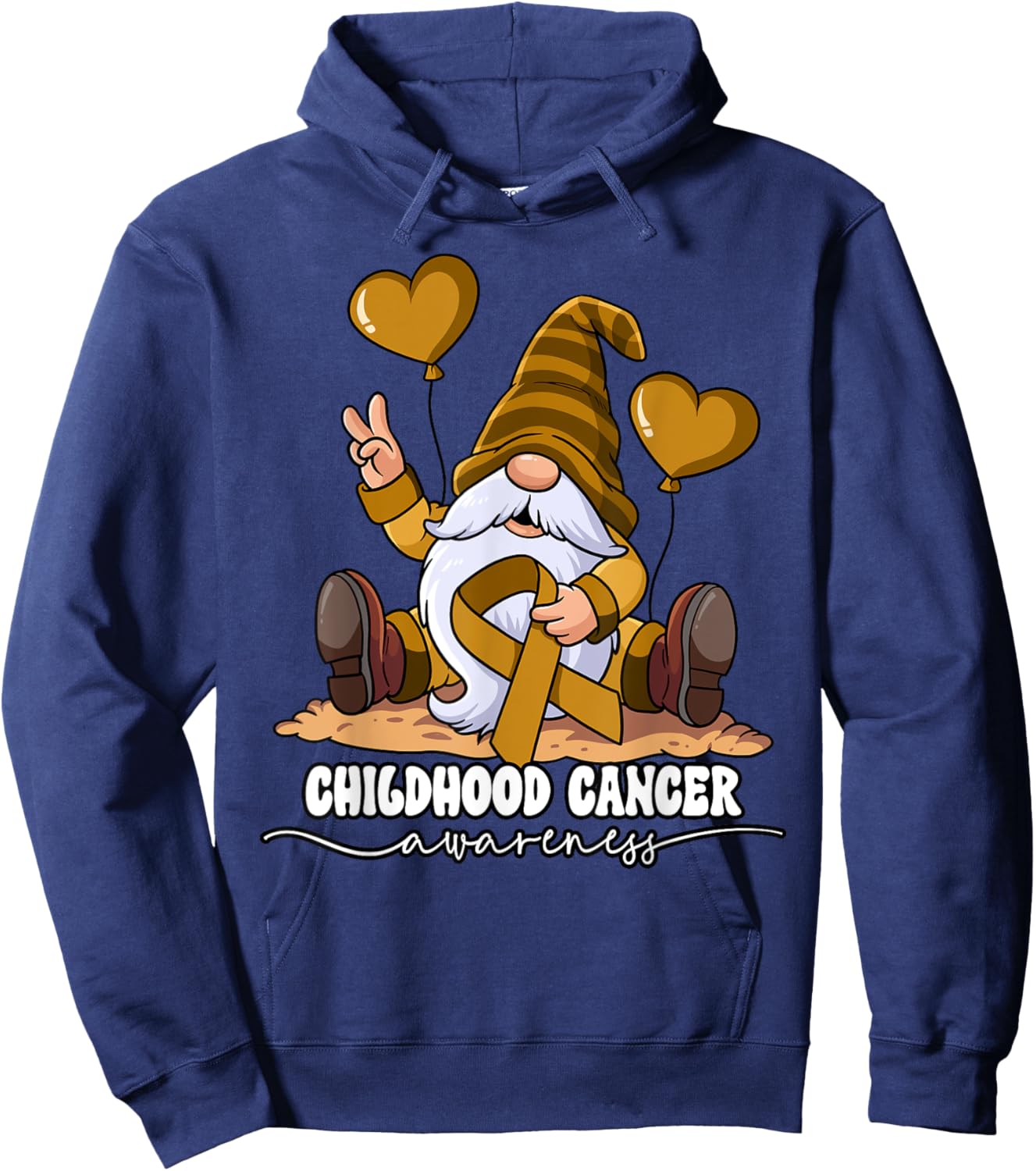 Childhood Cancer Awareness Hoodie - Hoodie | Navy