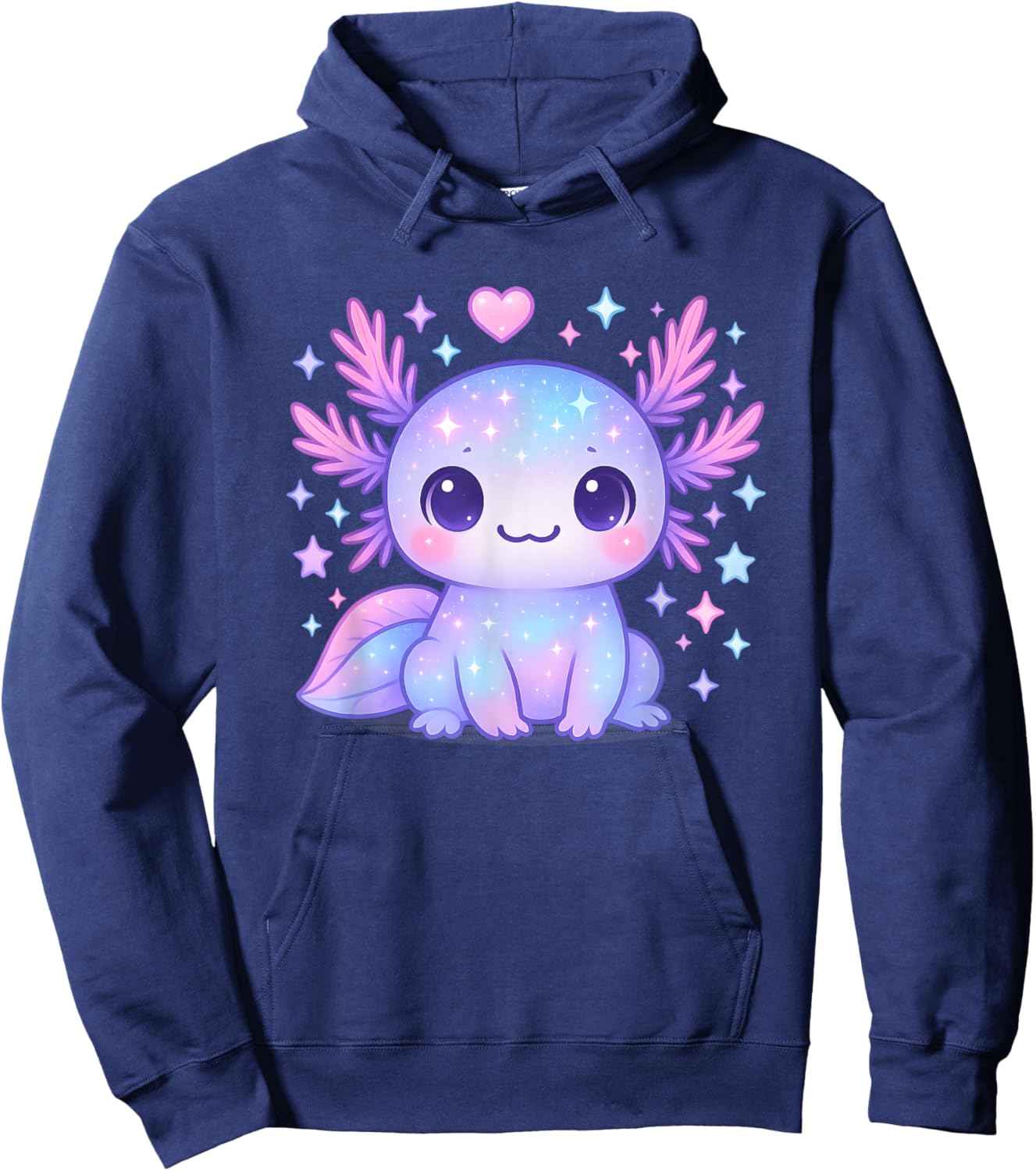 Axolotl Süßes Tier Motiv Axolotl Hoodie - Hoodie | Navy