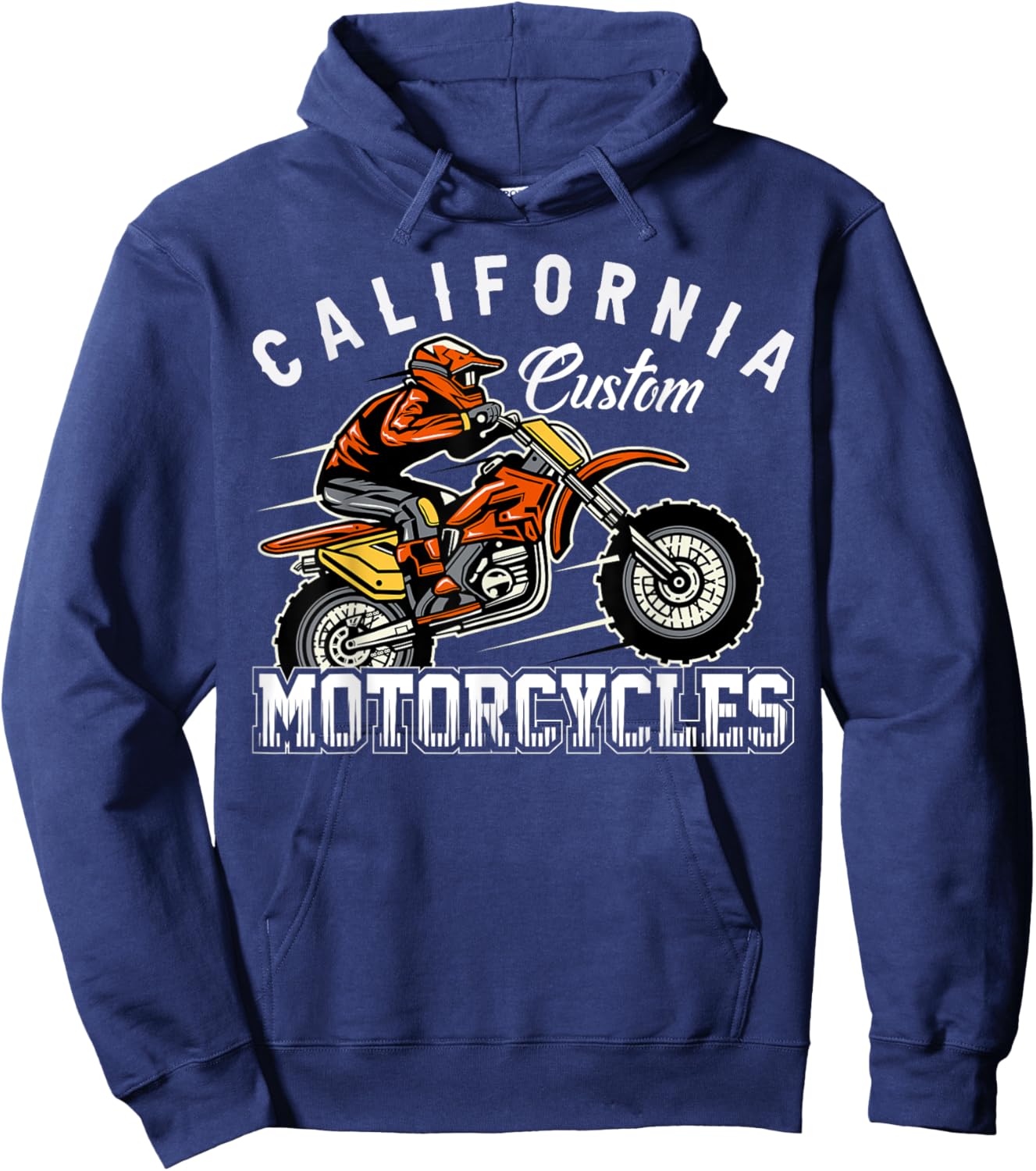 California Custom Motorcycles Hoodie - Hoodie | Navy