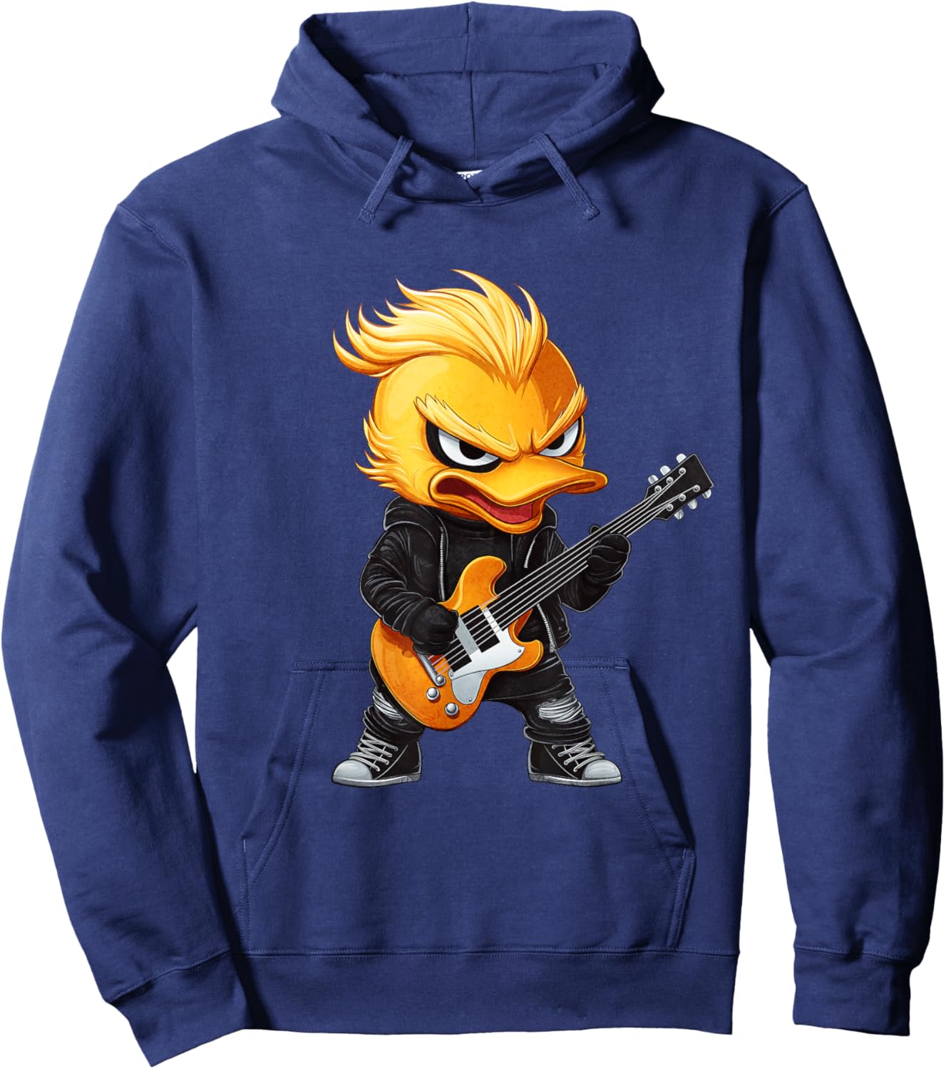 Heavy Metal Duck Hoodie - Hoodie | Navy