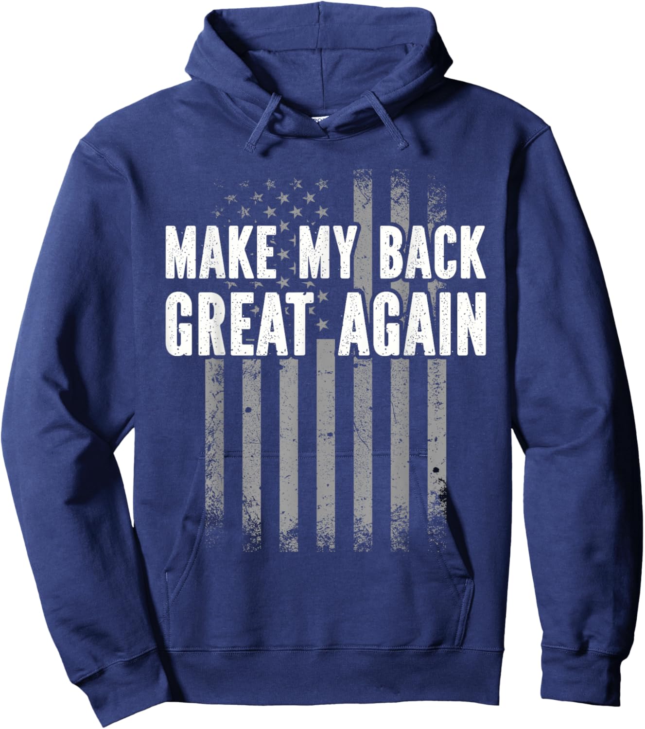 Make My Back Great Again - Injury Recovery Hoodie - Hoodie | Navy
