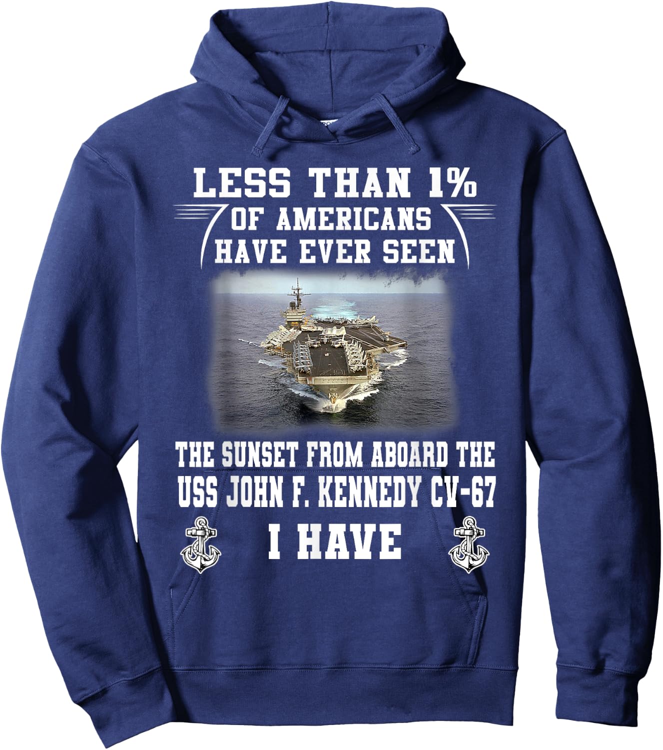 USS John F. Kennedy CV-67 Aircraft Carrier Hoodie - Hoodie | Navy