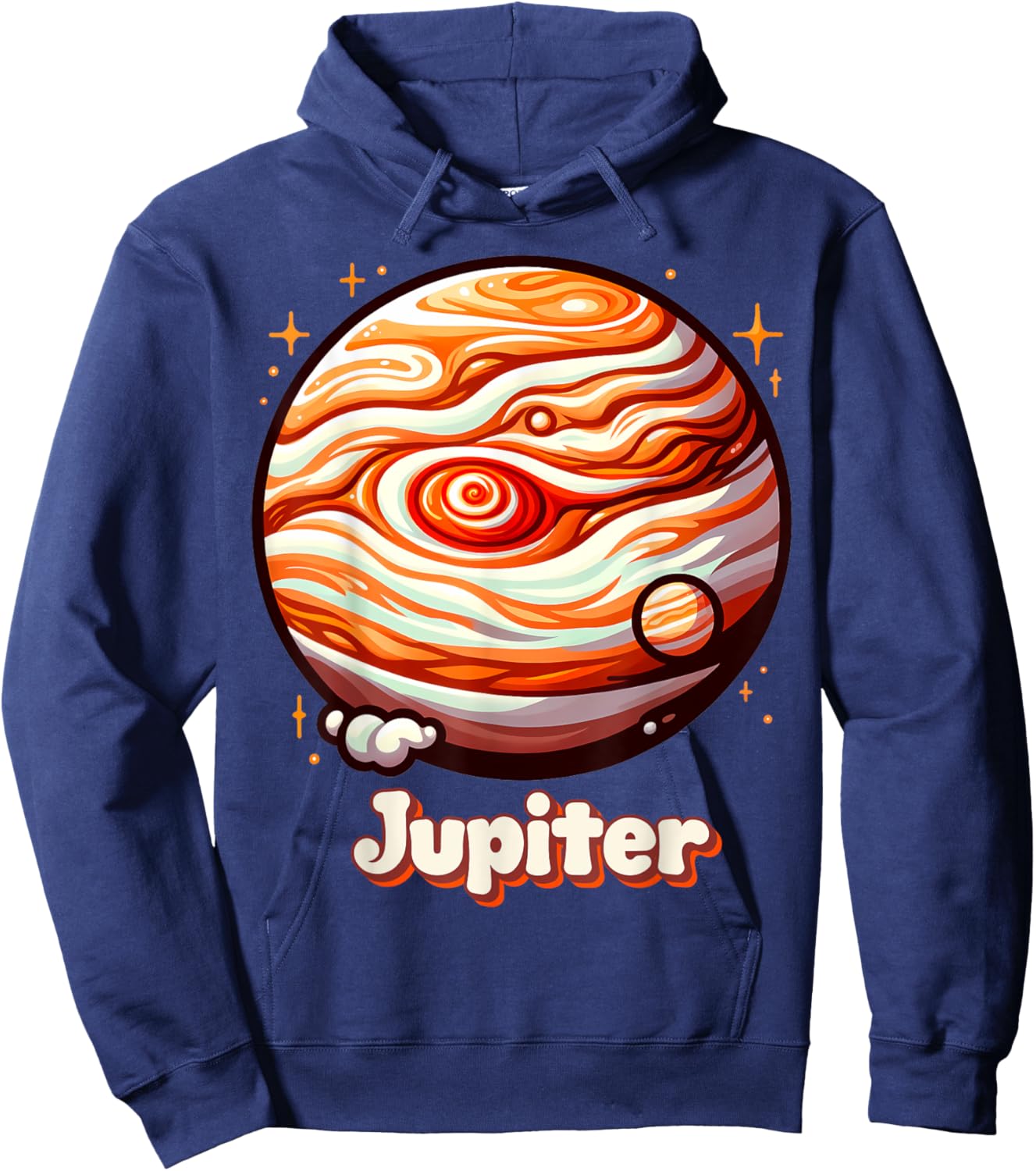 Planet Jupiter Outer Space Costume Graphic Hoodie - Hoodie | Navy