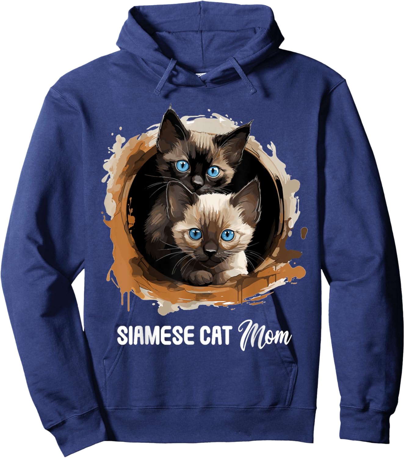 Siamese Cat Mom Siamese Cat Hoodie - Hoodie | Navy