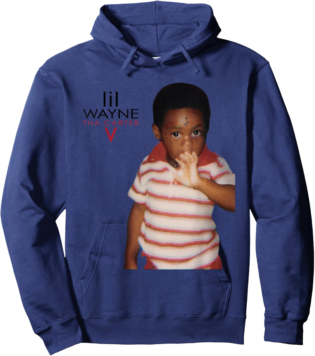 Lil Wayne Weezy Baby Photo Hoodie - Hoodie | Navy