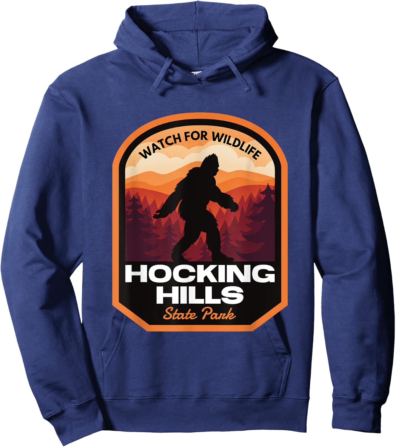 Hocking Hills State Park Bigfoot Hoodie - Hoodie | Navy