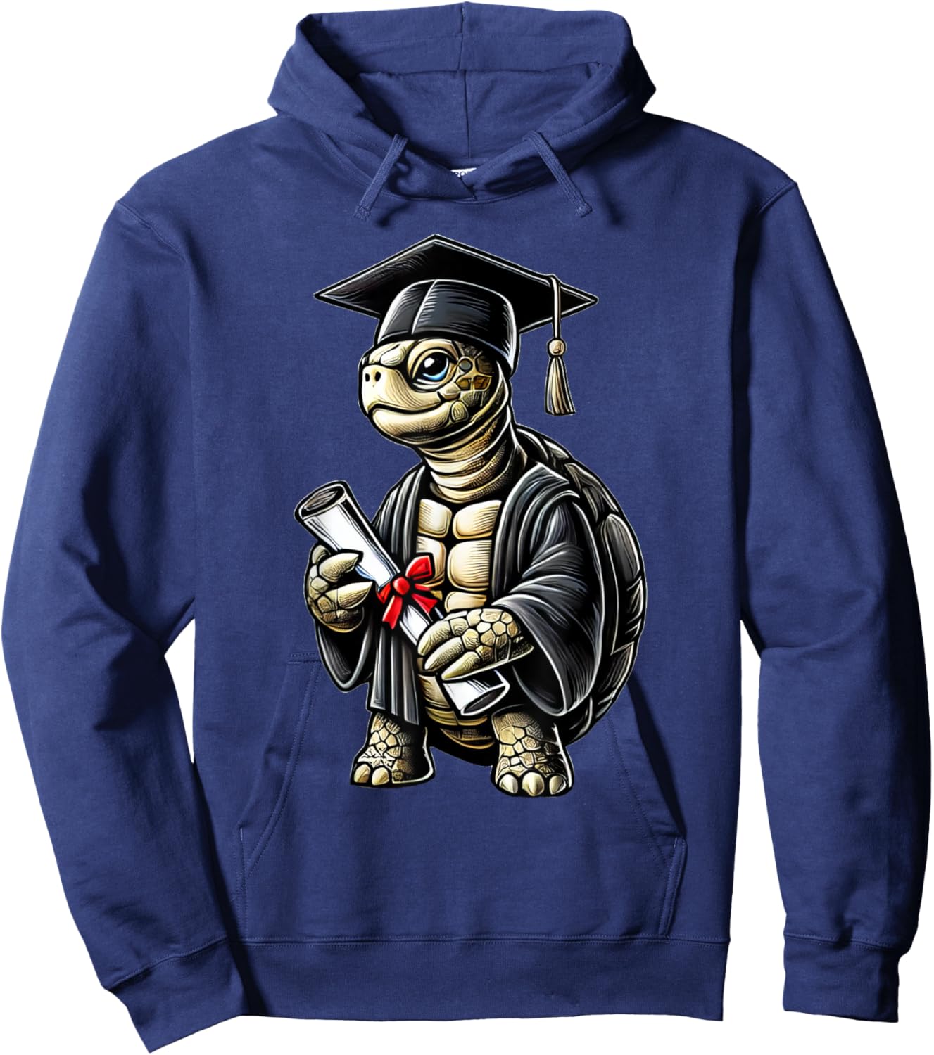 Cute Turtle Graduation Hoodie - Hoodie | Navy