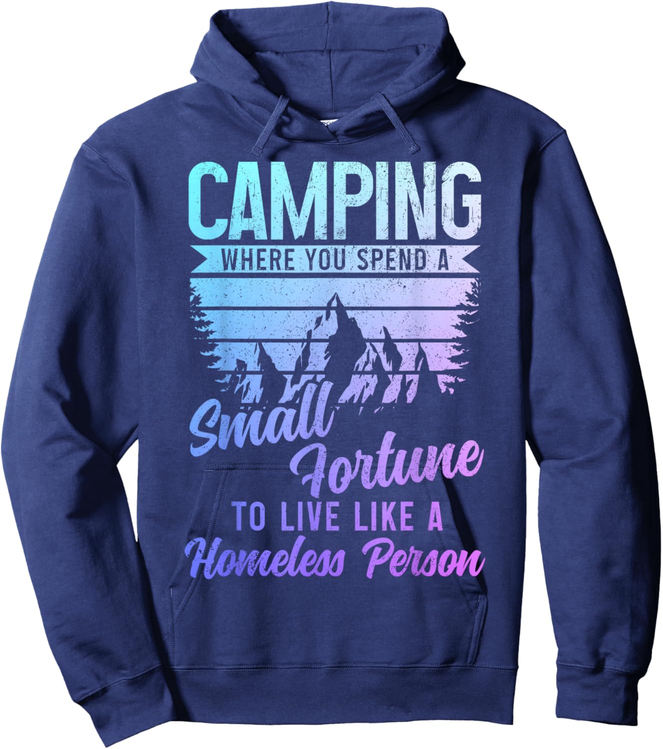 Camping Funny Camper Hoodie - Hoodie | Navy