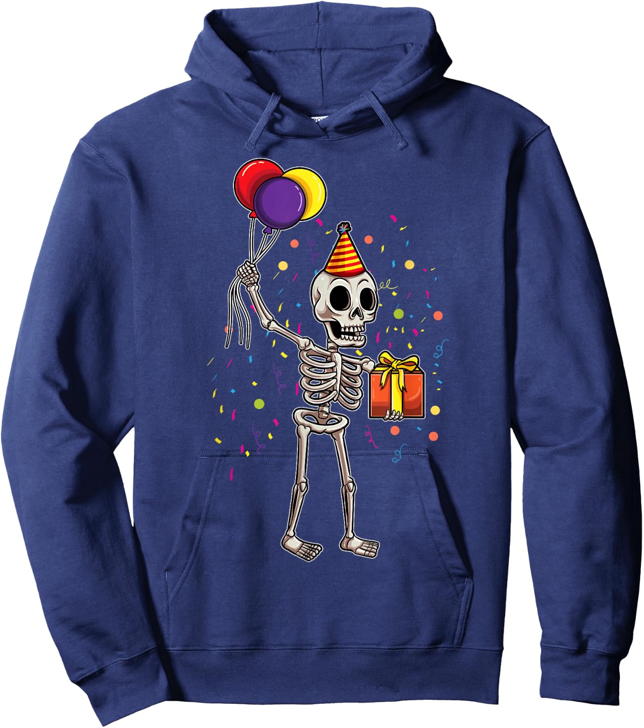 Skeleton Halloween Birthday Hoodie - Hoodie | Navy