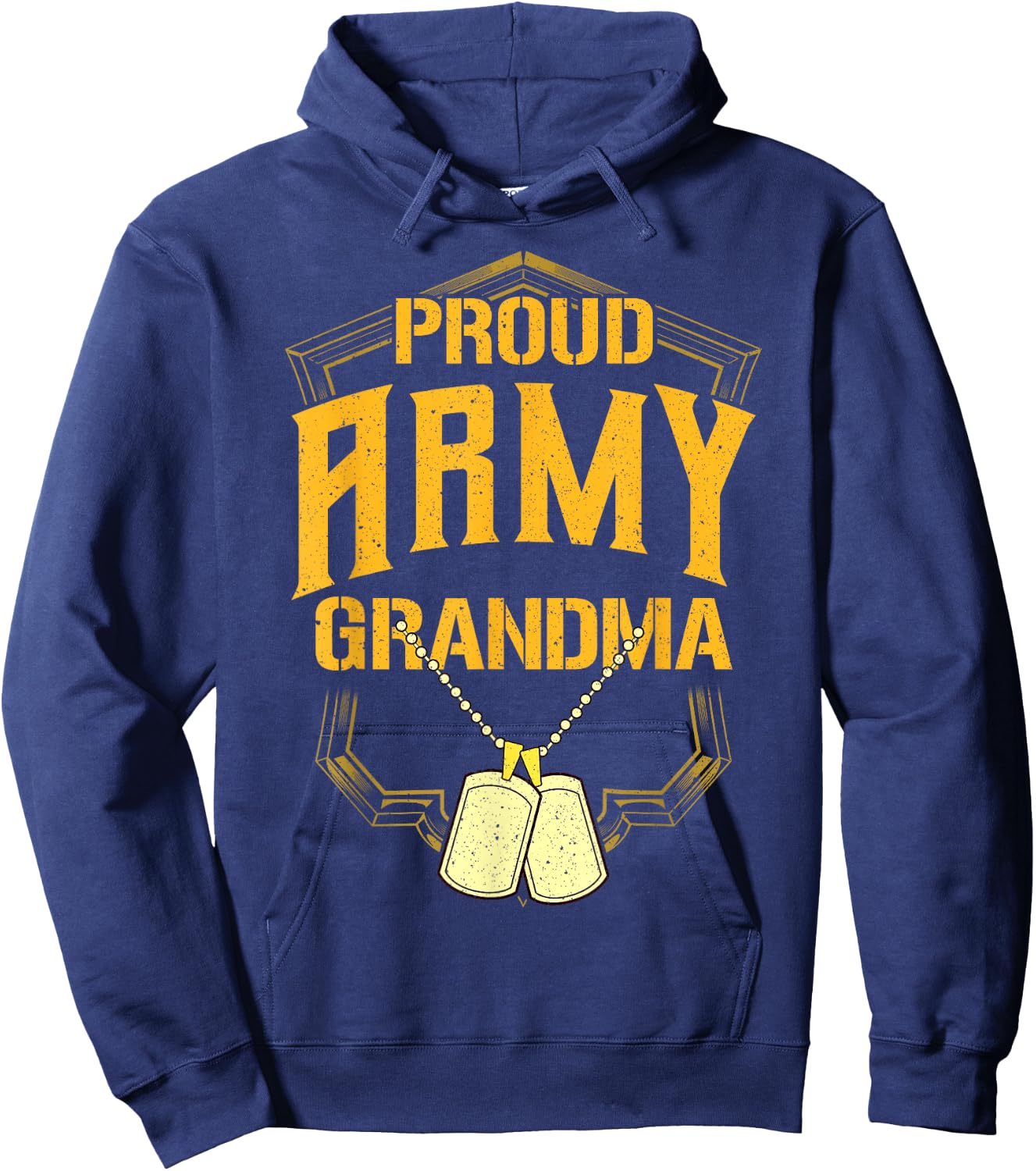 Proud Army GrandMa Shirt Military Pride T Shirt Hoodie - Hoodie | Navy