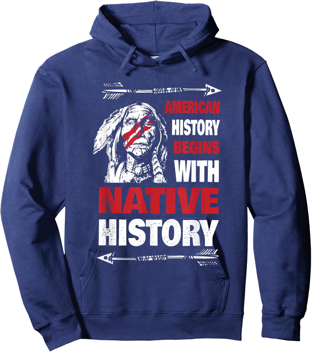 History Native American Hoodie - Hoodie | Navy