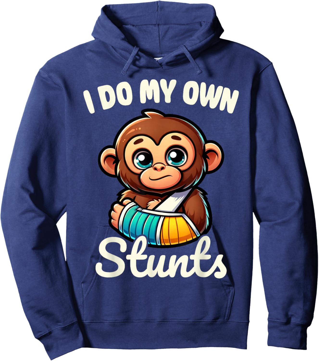 I Do My Own Stunts Broken Arm Gifts For Kids Hoodie - Hoodie | Navy