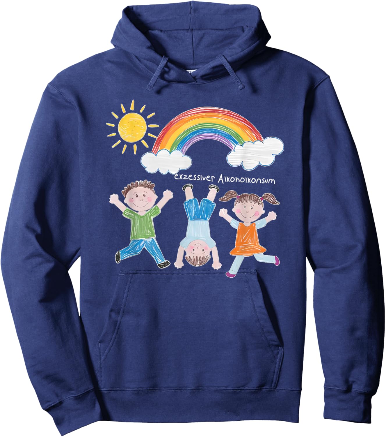 Exzessiver Alkoholkonsum Hoodie - Hoodie | Navy