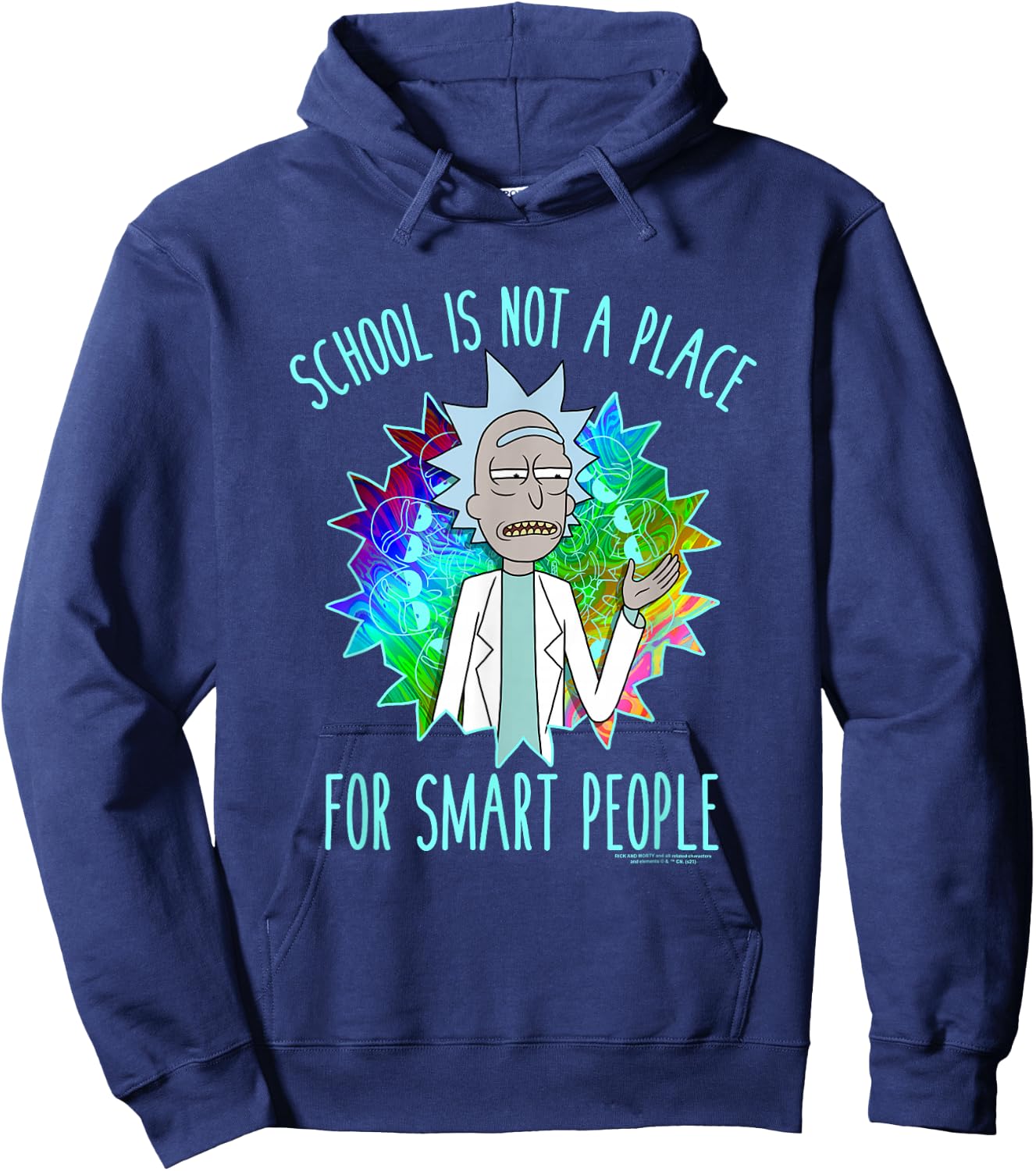 Rick and Morty School Hoodie - Hoodie | Navy