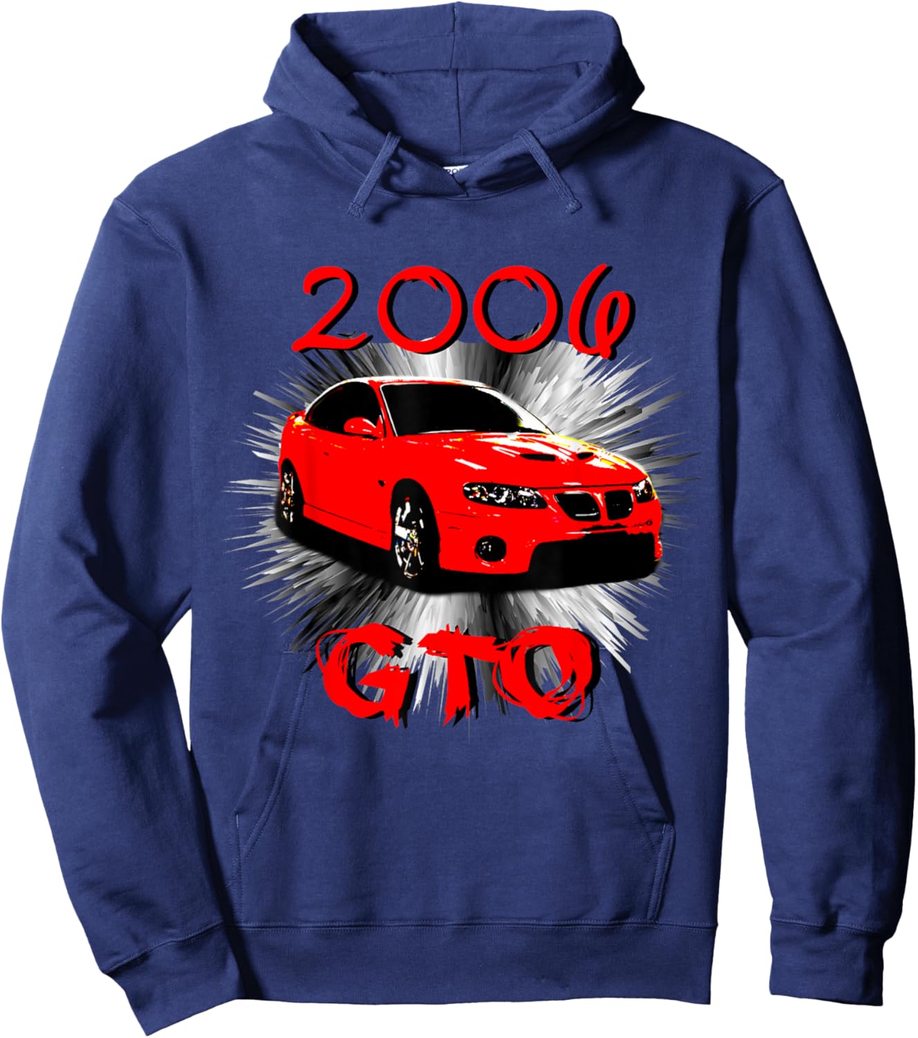 2006 GTO Classic Car Old School Muscle Car Hoodie - Hoodie | Navy