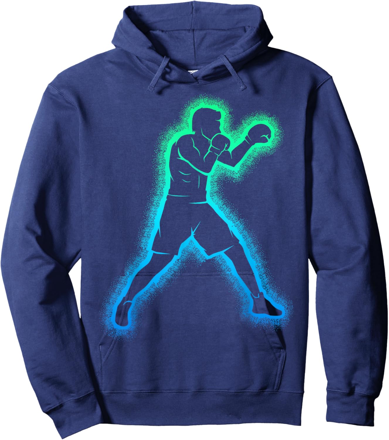 Men's Boxer, Boxer, Boxing , Black, S Hoodie - Hoodie | Navy