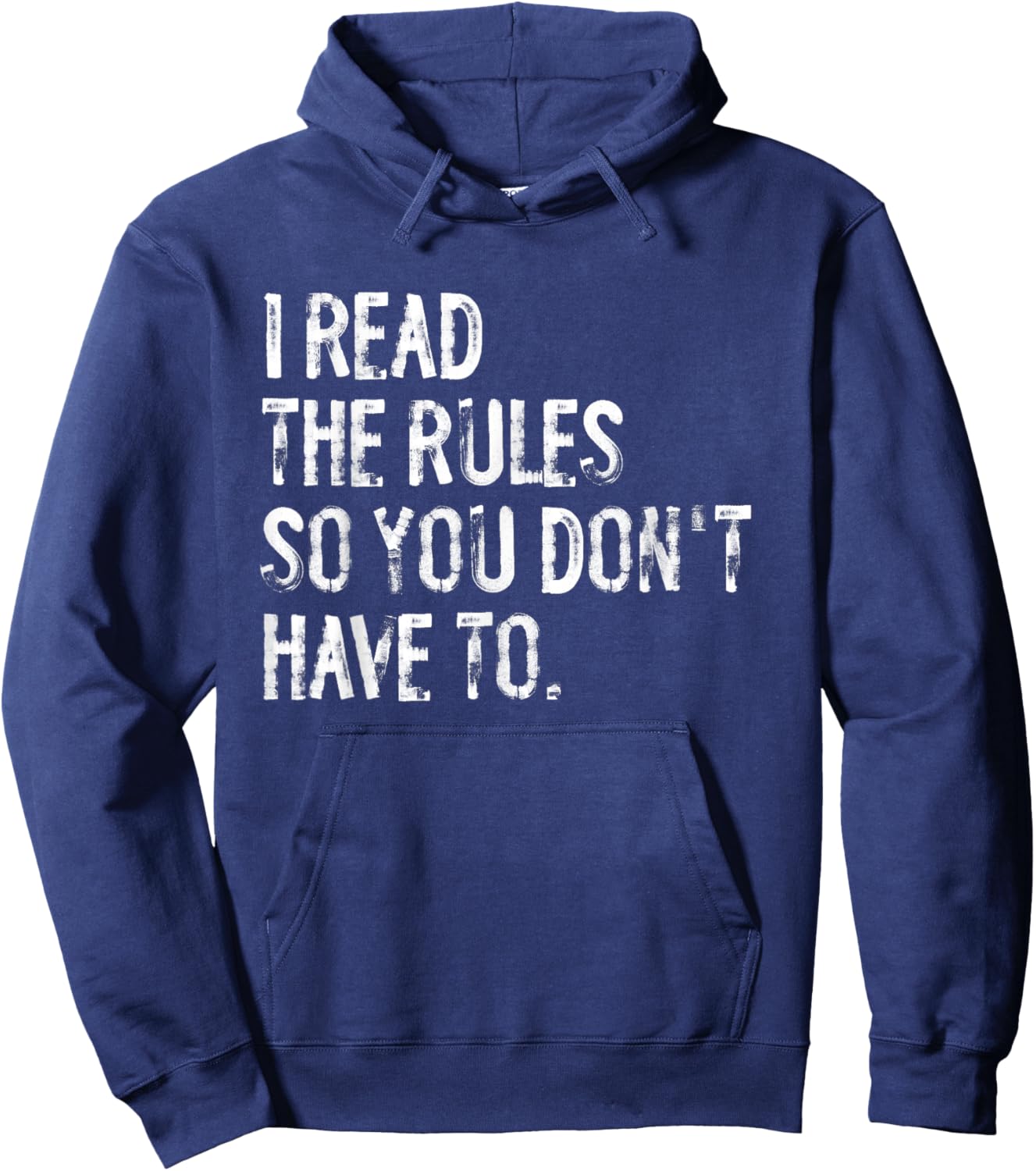 I Read The Rules Funny Board Games Hoodie - Hoodie | Navy