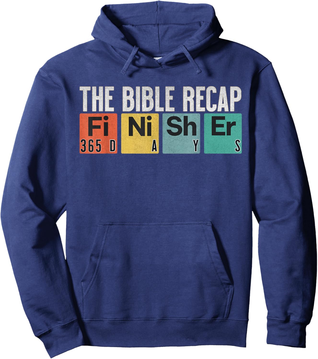 The Bible Recap Finisher 365 Days Hoodie - Hoodie | Navy