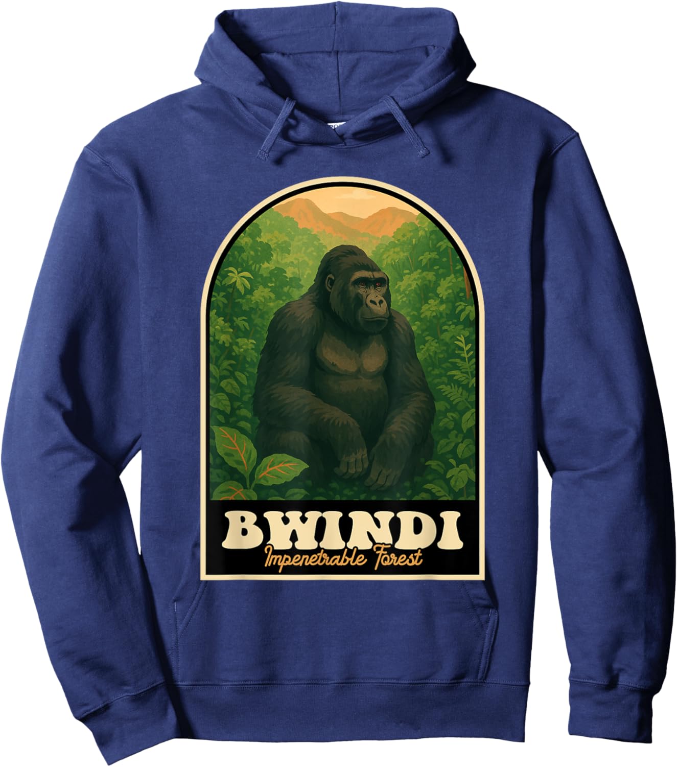 Bwindi Gorille forestier impénétrable Ouganda Hoodie - Hoodie | Navy
