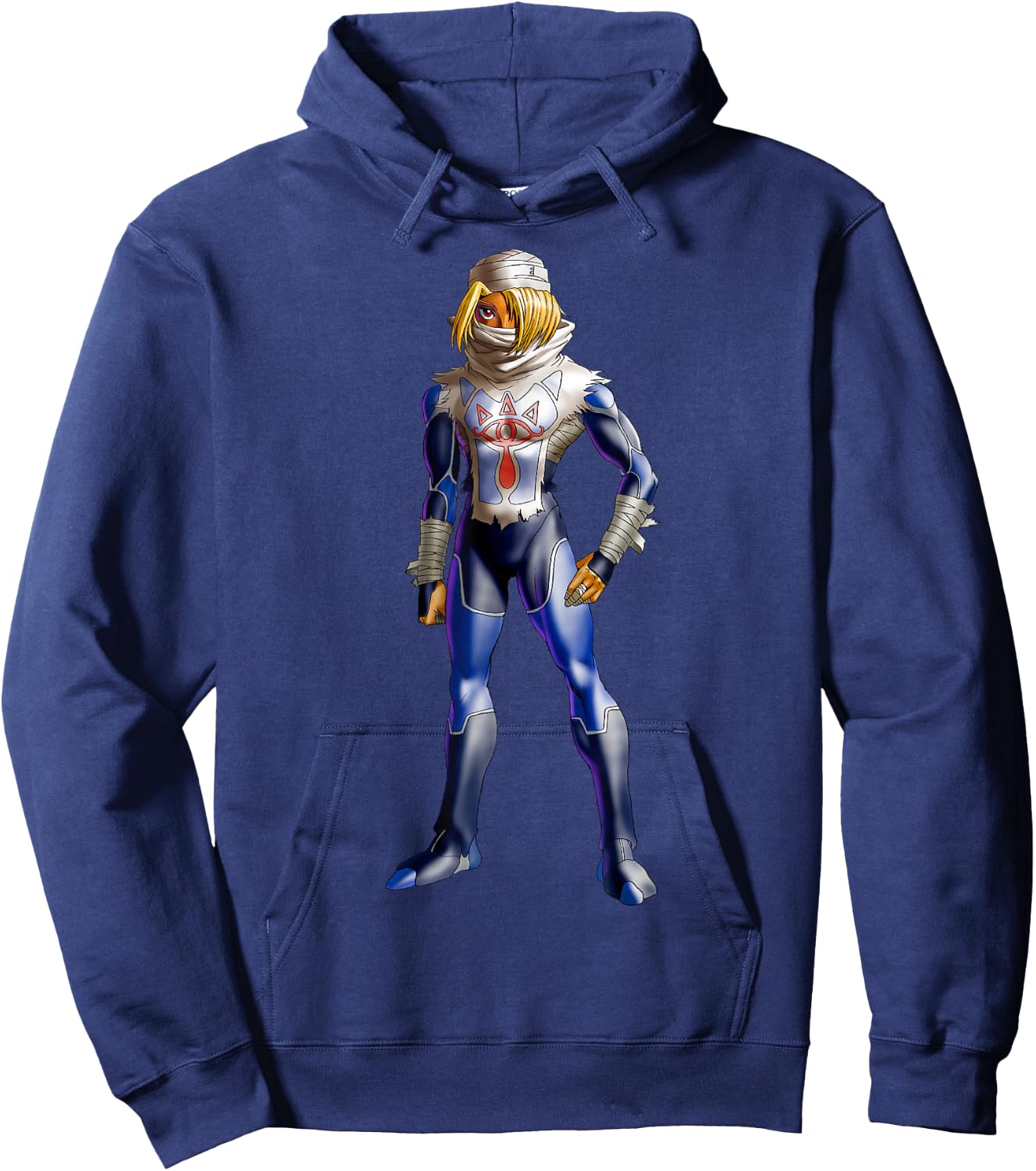 The Legend of Zelda Sheik 3D Poster Hoodie - Hoodie | Navy
