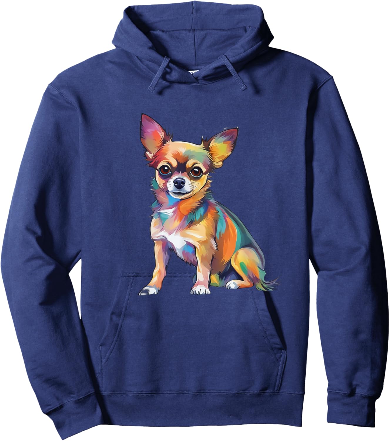 Chihuahua Dog , Small, Black Hoodie - Hoodie | Navy