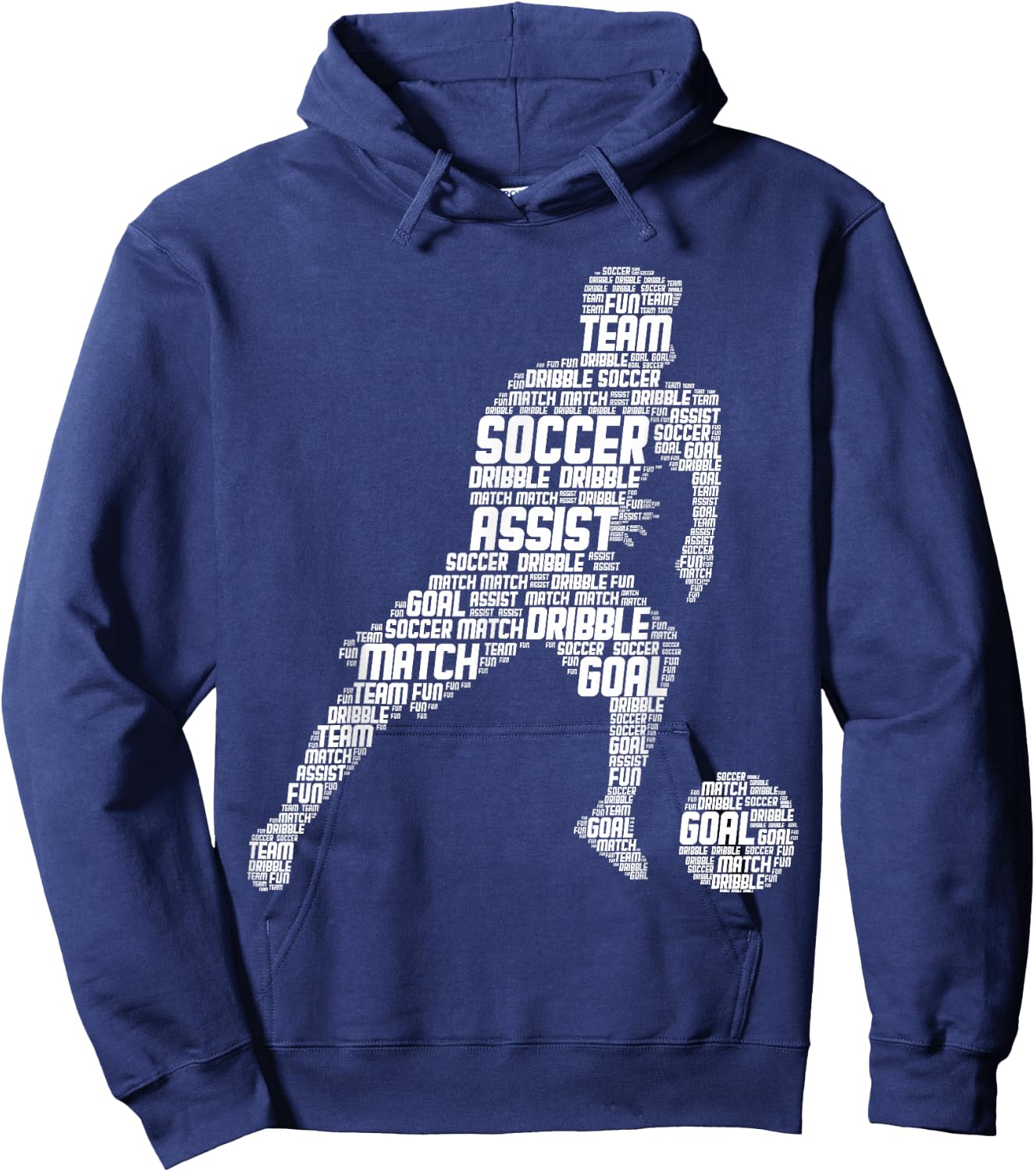 Soccer Player Boys Men Kids Hoodie - Hoodie | Navy