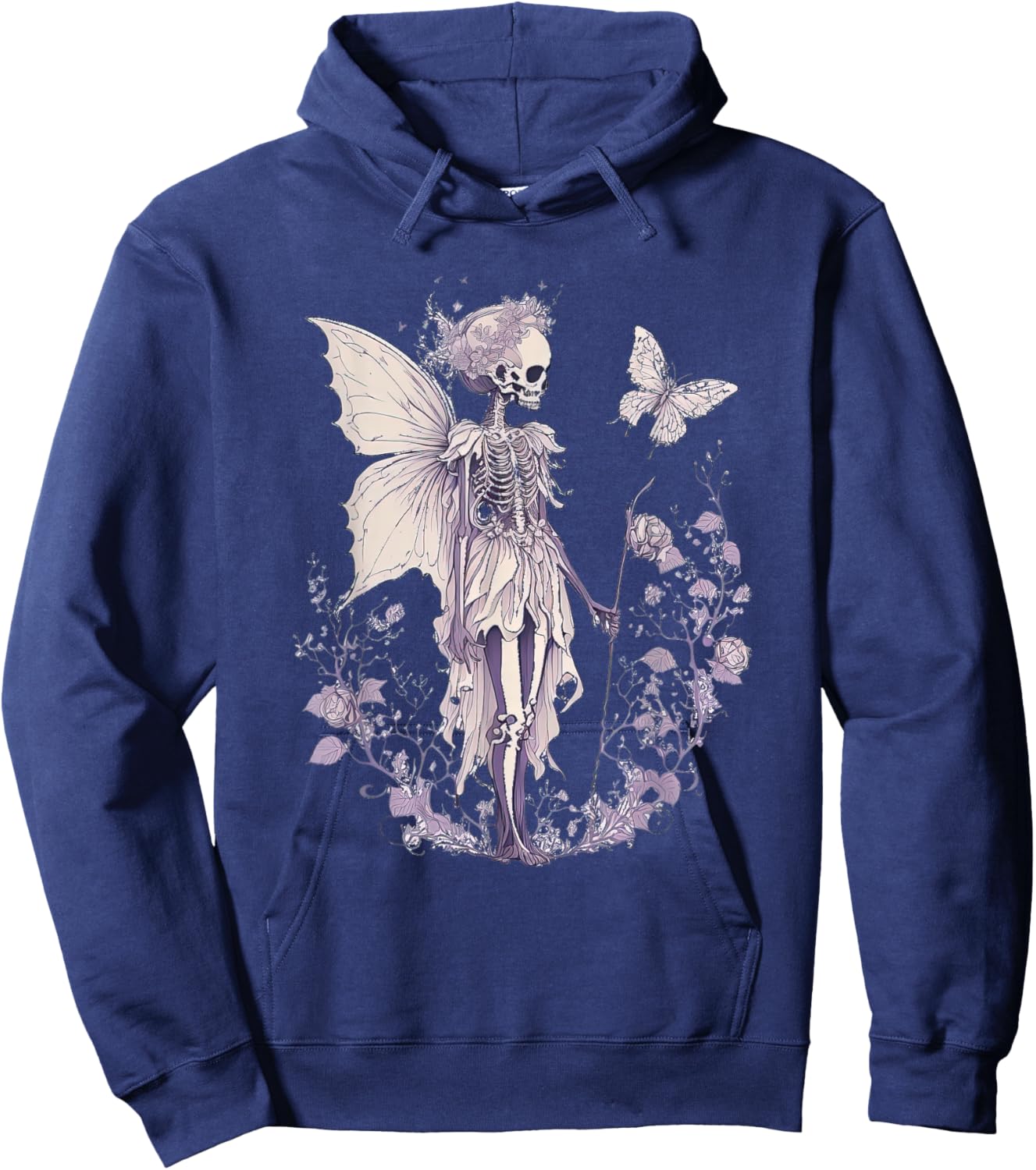 Goth Fairycore Aesthetic gothic fairy Aesthetic Hoodie - Hoodie | Navy