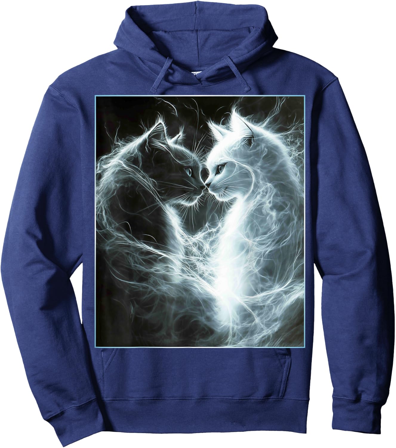 Cute Magical Cat Kitten Fantasy Art Design Hoodie - Hoodie | Navy