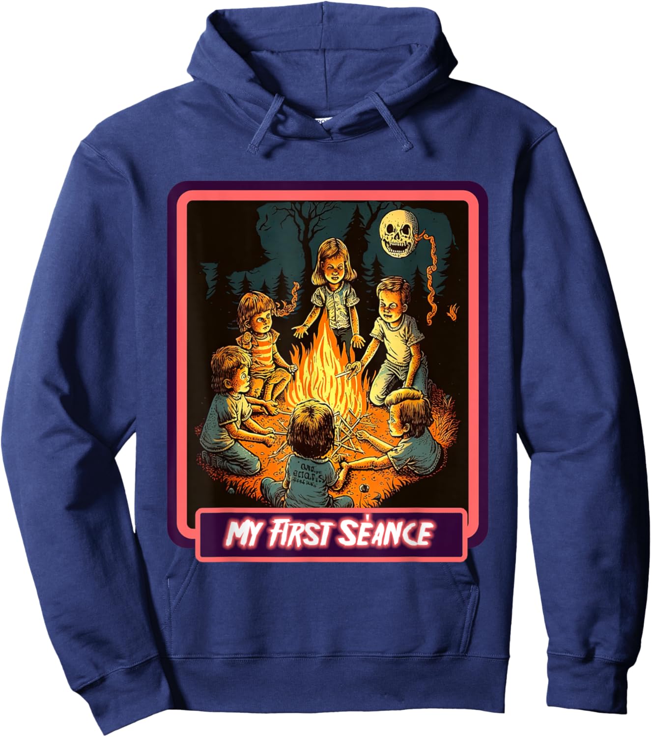 "My First Séance " Horror Scare Up Some Style Hoodie - Hoodie | Navy