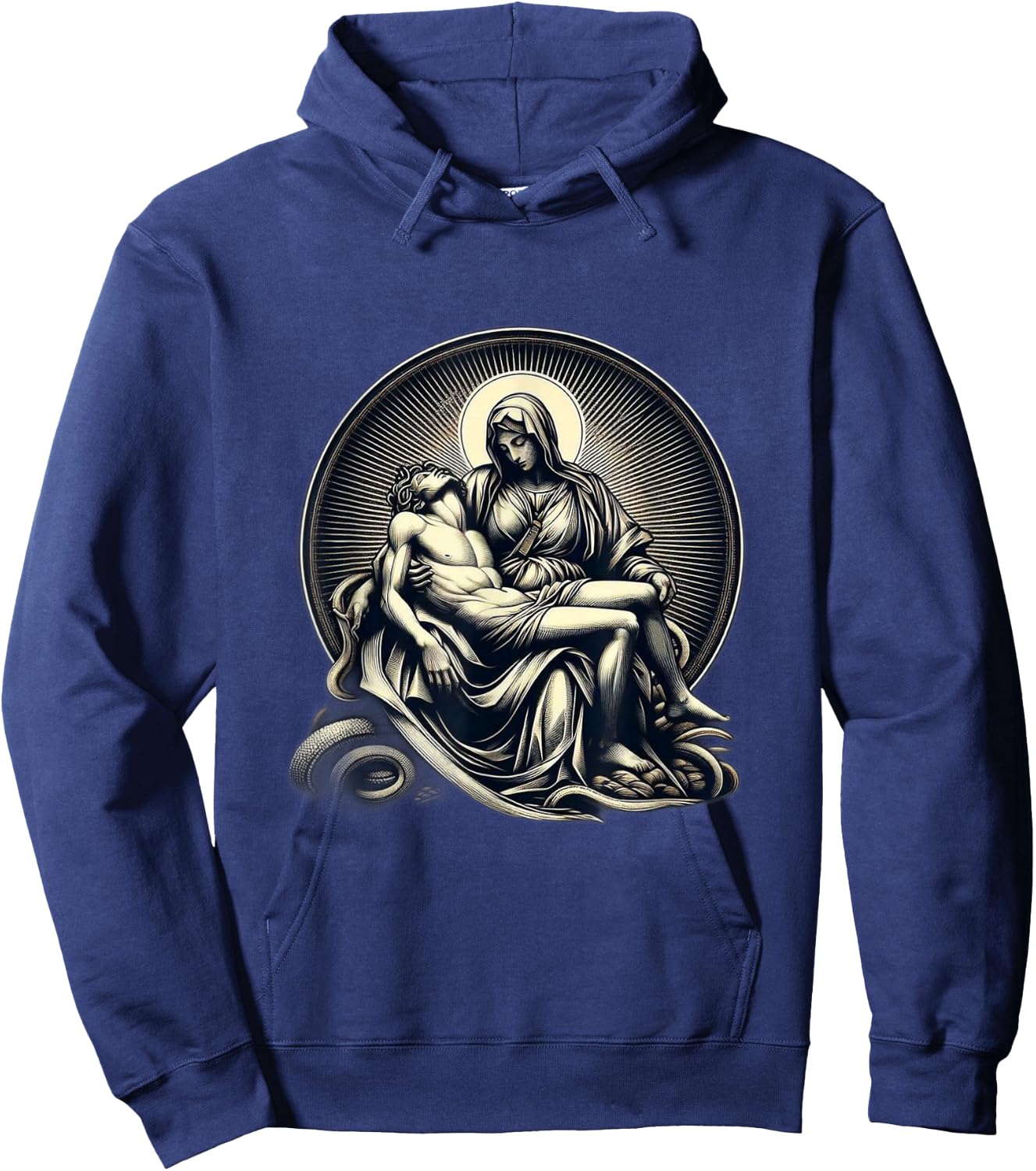 Michaelangelo's La Pieta Hoodie - Hoodie | Navy