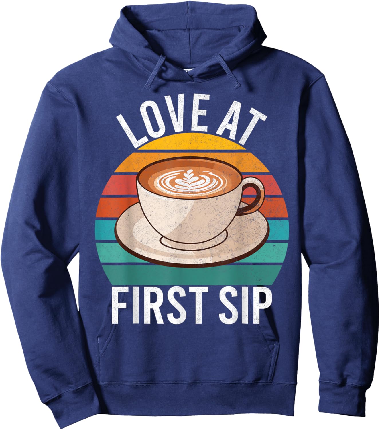 Love at first Sip Coffee Hoodie - Hoodie | Navy