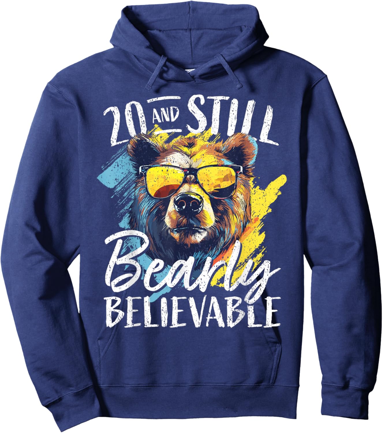 20th Birthday Father Bear Age 20 Years Hoodie - Hoodie | Navy
