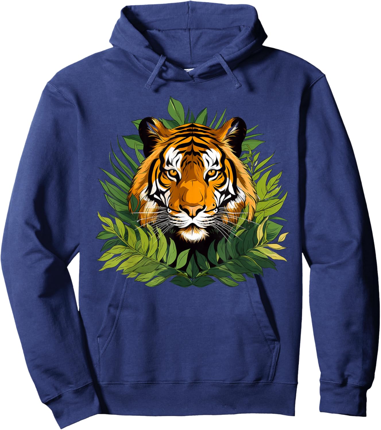 Colorful Tiger I Kids Tiger Hoodie - Hoodie | Navy