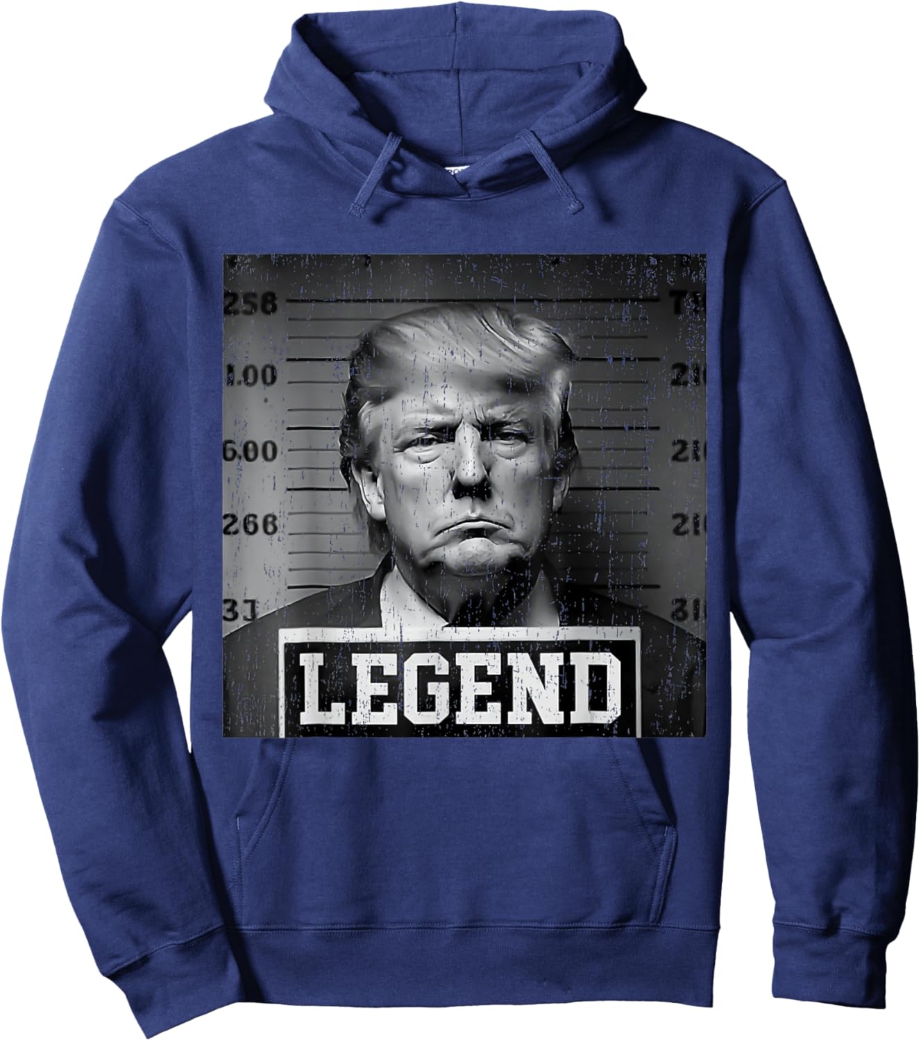 President Trump Mug Shot Hoodie - Hoodie | Navy